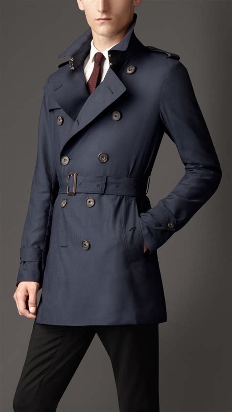 burberry short mac mens|Burberry cashmere trench coat men's.